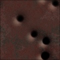 Bullet Holes in Iron