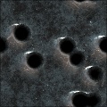 Bullet Holes in Steel