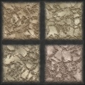 Cracked tiles