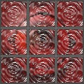 "Bullseye" Glass Window