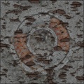 Image on Broken Wall