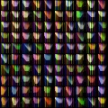 Plastic Stripey Facets