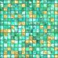 gemme mosaic with gold