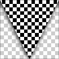 Checkered Racing Flag (triangular)