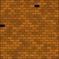 Brick wall with holes