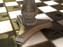 Ornate Table Leg by Biomechanic