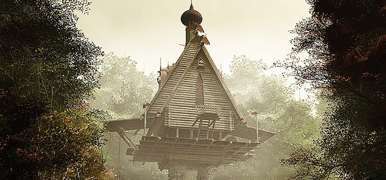 Baba Yaga hut by geekatplay