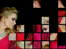 Model Breanna with Fragmented Image by JKJohnson