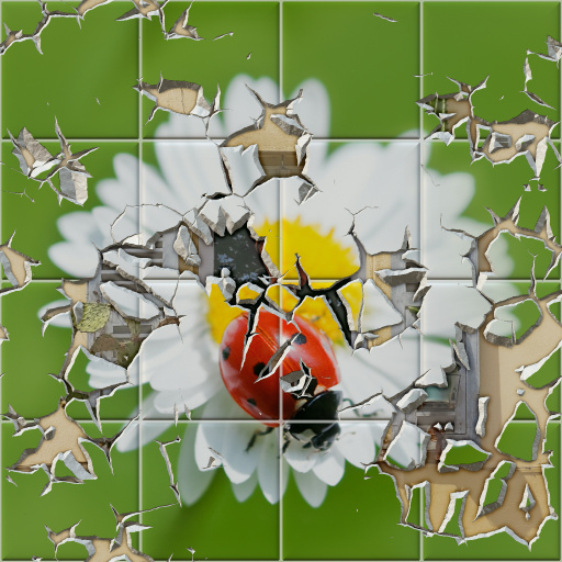 Busted Tiles Double Image V2 (Effect)
