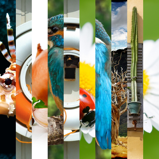 10 Images or Color Stripes Mix V2.0 Basic Vertical (Effect)