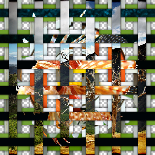 Photoweave 2 grids of stripes (Effect)