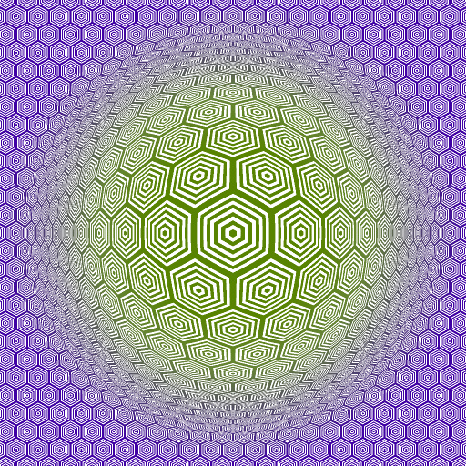 Hommage à Vasarely Hexagon (Texture)