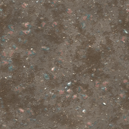 Pebbles or Gems in Dirt