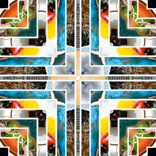 10 Images or Color Stripes Mix V_2.0 Vertical KALEIDOSCOPE by SpaceRay