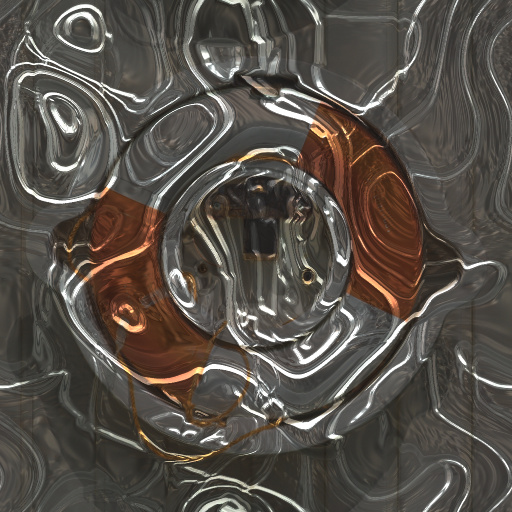 Transparent wrap on metal (Effect)