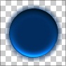 HD Blue Button with Glow Shadow