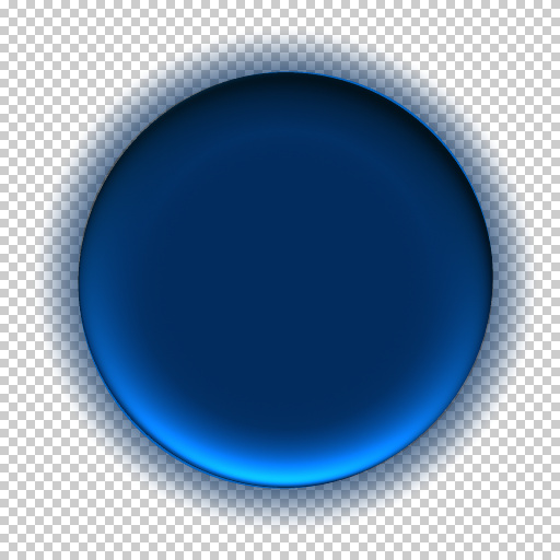HD Blue Button with Glow Shadow (Texture)