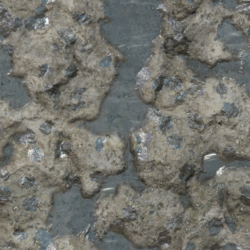 Raindrops and Water Puddle