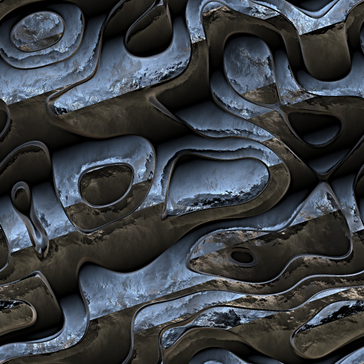 Distressed Bent Metal Slabs #1 (Texture)