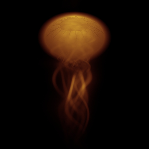 Glowing Scyphozoa (Texture)