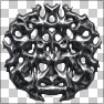 3D Reflective Kaleido-Filigree Metal Disk