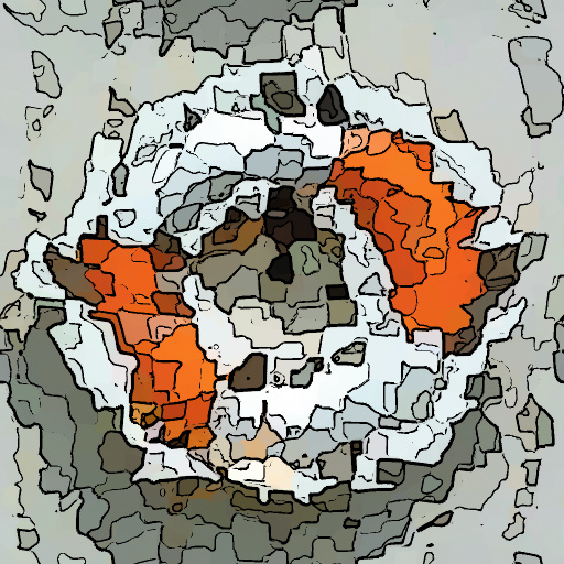 2D Segmented Abstract Image With Outlines 2.0 (Effect)