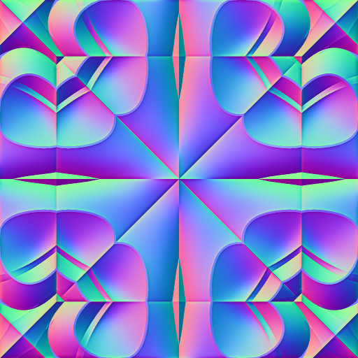 3D Effect Kaleidoscope 2 (Texture) - Normal Map