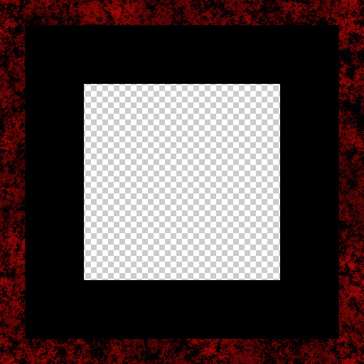 grung frame with black matt (Texture)