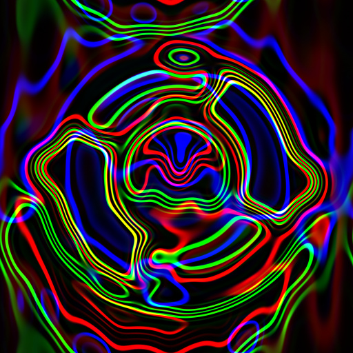 Wavy Neon Lines Photo Effect (Effect)