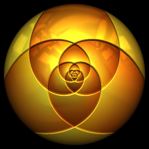 3D Reflective Colorful Spiro-Sphere (Texture)
