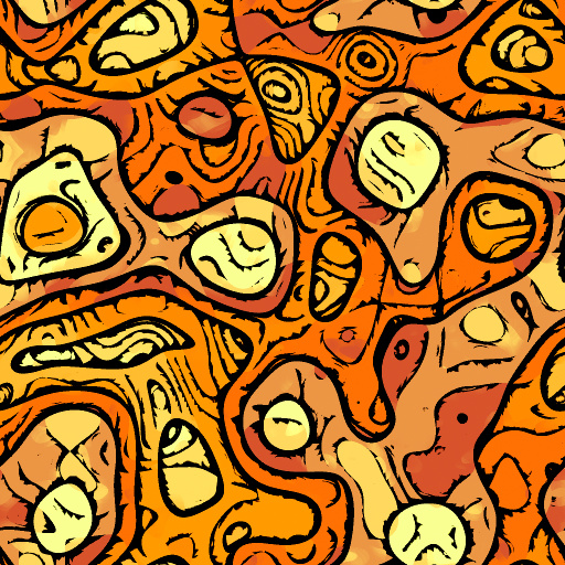 2D Abstract Tri-Color Pattern Maker With Outlines (Texture)