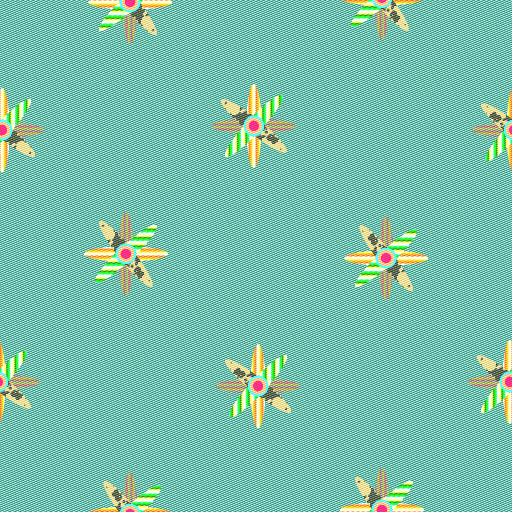 V3D Fabric Flower Design