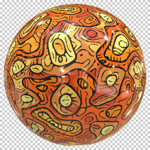 Colorful Abstract Psyche-O-Delic Spheres #2 (Texture)