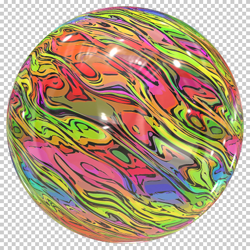 Colorful Abstract Psyche-O-Delic Spheres #3 (Texture)