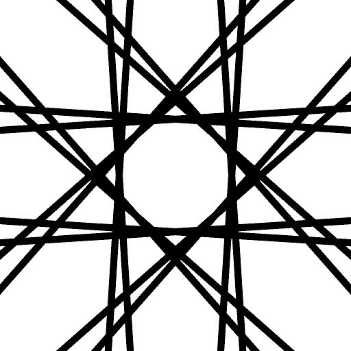 Islamic Geometric Tiling Pattern Generator - 8-way Rotate and Mirror, Square Tiling With Full Line (Texture)