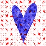 Blue Hearts Pattern