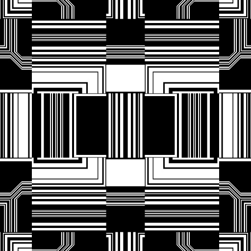 The Black And White Kaleidoscope Machine (Texture)