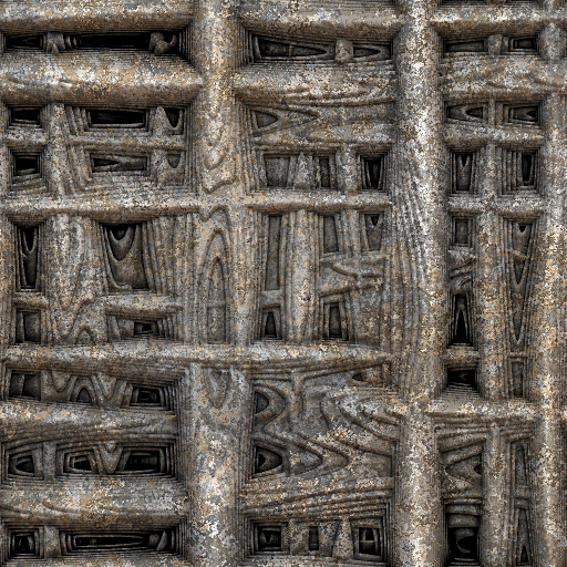 3D Colorful Textured Deep Layerd Cross-Hatch (Texture)