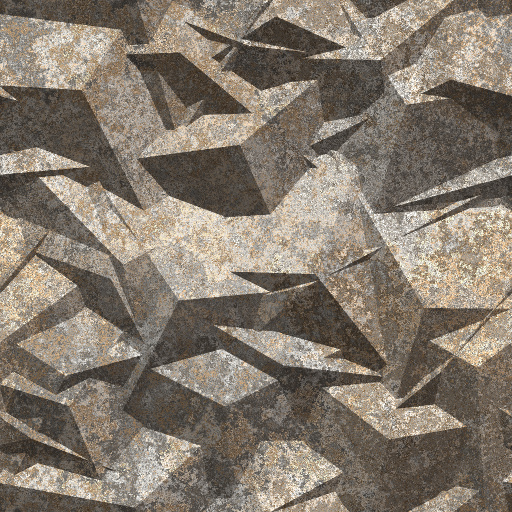 3D Jumbled Polygon Shapes #3 (Texture)