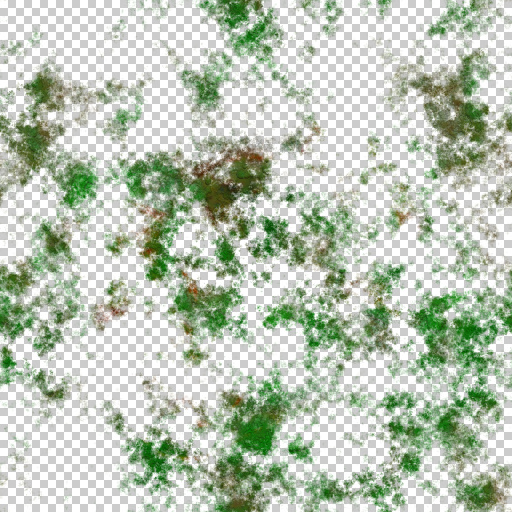 Coy's Little Textured Clumps of Moss