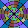 Colorful Dartboard Pattern