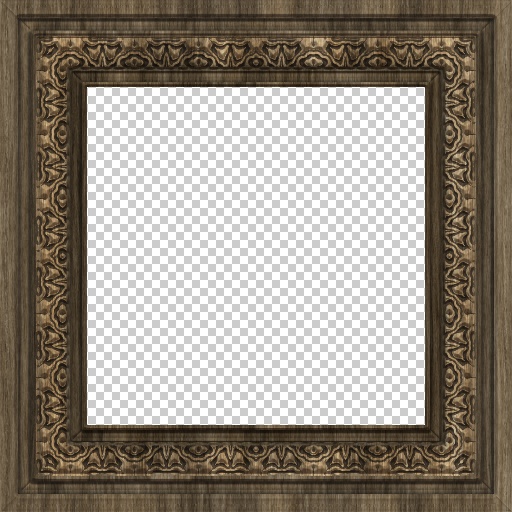 Carved Wood Frame by Genie