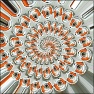 Radial perspective tile