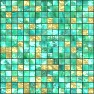 gemme mosaic with gold