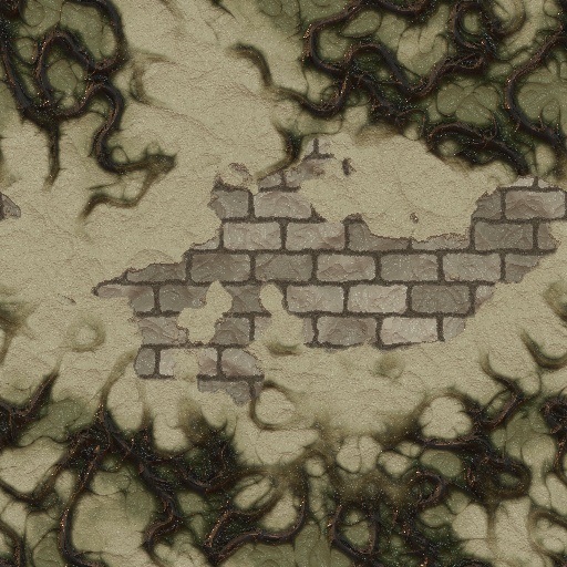 Brickwall with vines (Texture)