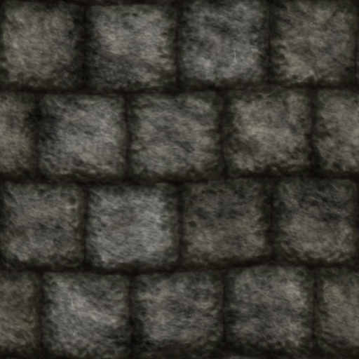 Stone wall with moss (Texture)