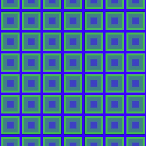 Blue Green Squares