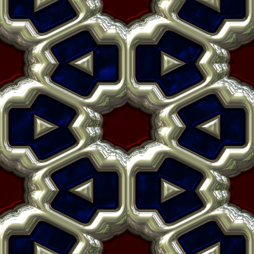 Ornamented metallic glass by Fortunas