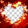 Glowing Hearts Frame