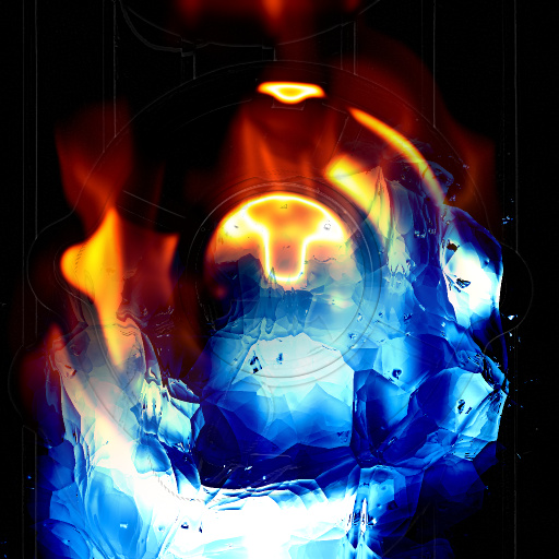 B&W logo fire and ice (Effect)